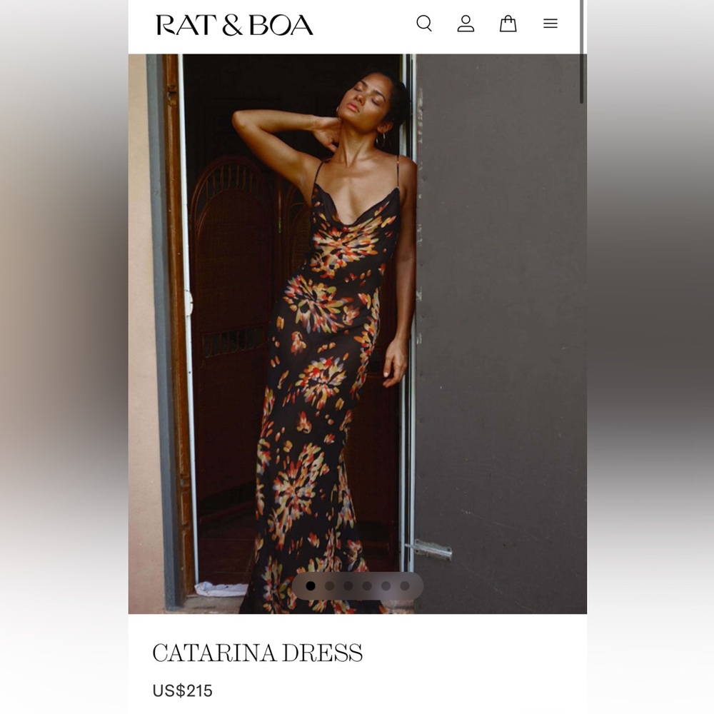 Floral Black Maxi Dress